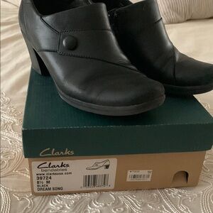 Clarks Women's Black Heeled Shoes